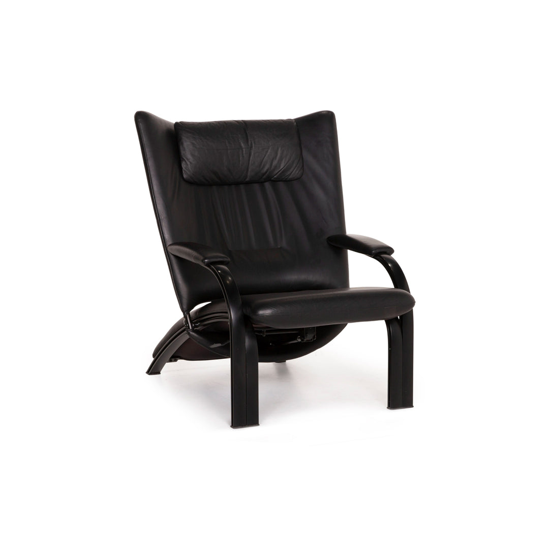 WK Wohnen Spot 698 Leder Sessel Schwarz Relaxfunktion Funktion Relaxsessel