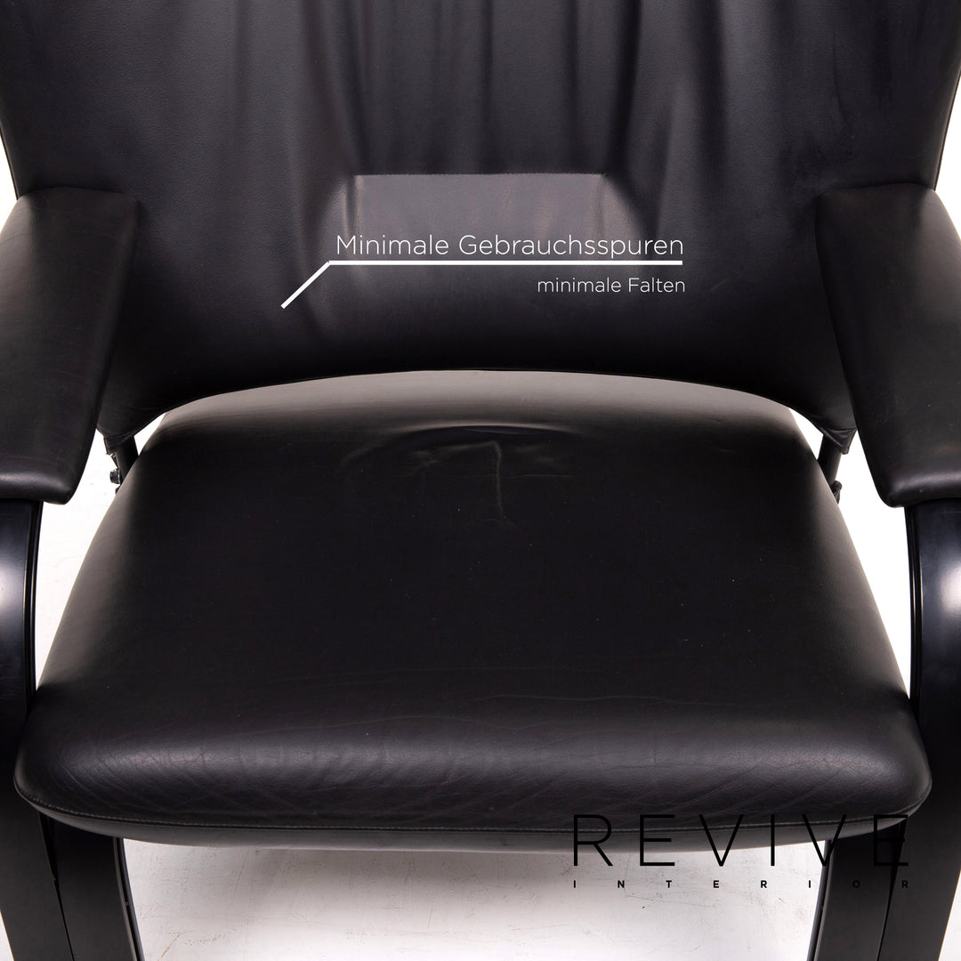 WK Wohnen Spot 698 Leder Sessel Schwarz Relaxfunktion Funktion Relaxsessel