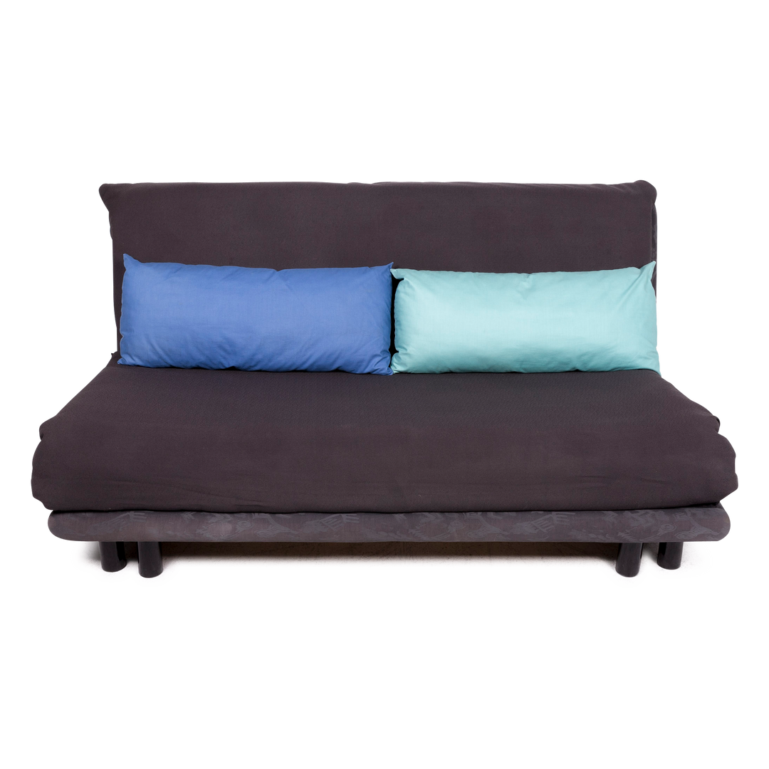 ligne roset Multy Designer Stoff Sofa Grau Dreisitzer Couch Funktion Schlafcouch Schlafsofa #8670