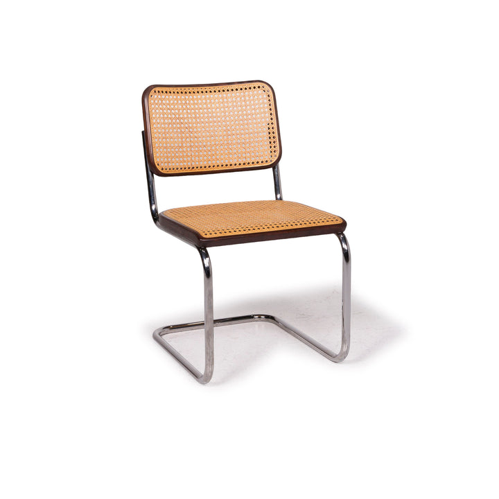 Thonet S32 Holz Stuhl Beige Metall #11968