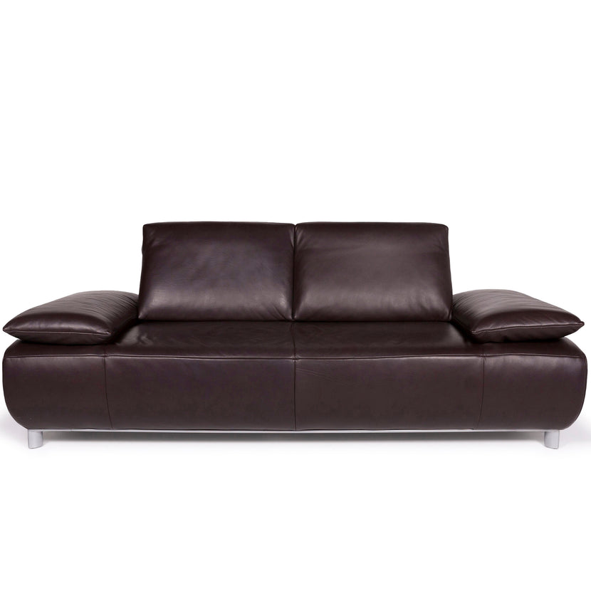 Koinor Volare Leder Sofa Dunkelbraun Zweisitzer Funktion