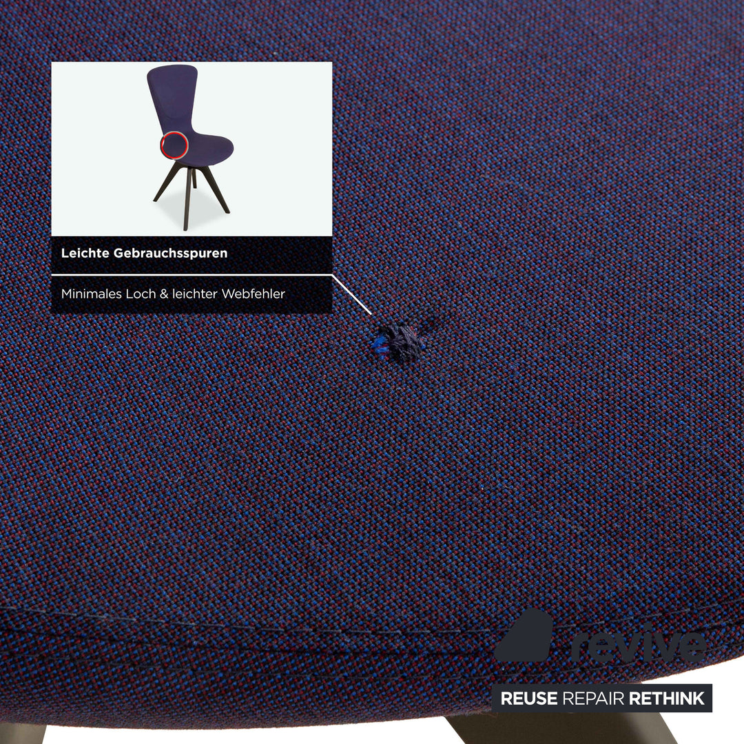 2er Garnitur Varier Invite Stoff Stuhl Lila Eiche Schwarz UMA 761