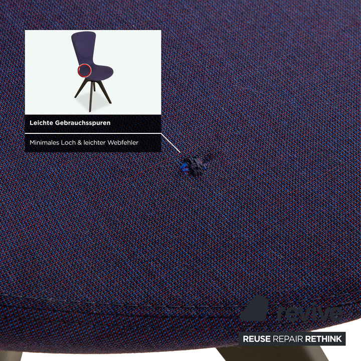 2er Garnitur Varier Invite Stoff Stuhl Lila Eiche Schwarz UMA 761