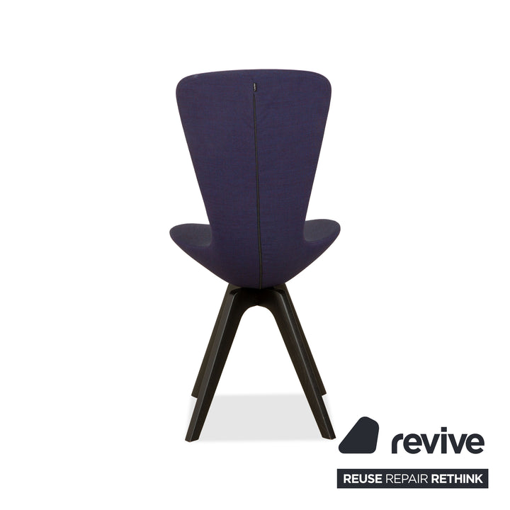 2er Garnitur Varier Invite Stoff Stuhl Lila Eiche Schwarz UMA 761