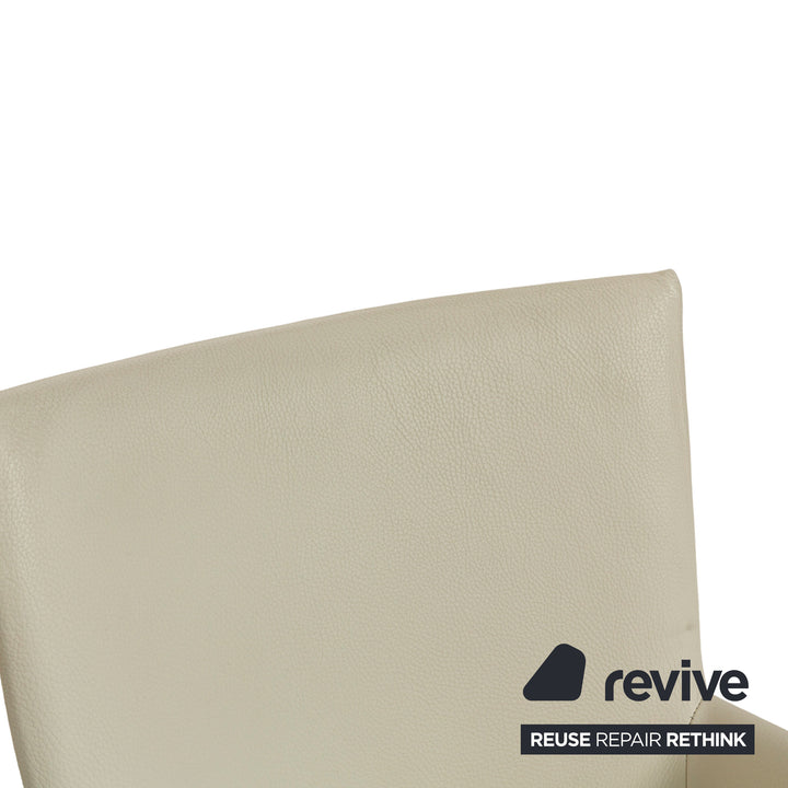4er Garnitur bert plantagie ARC-E Leder Stuhl Creme