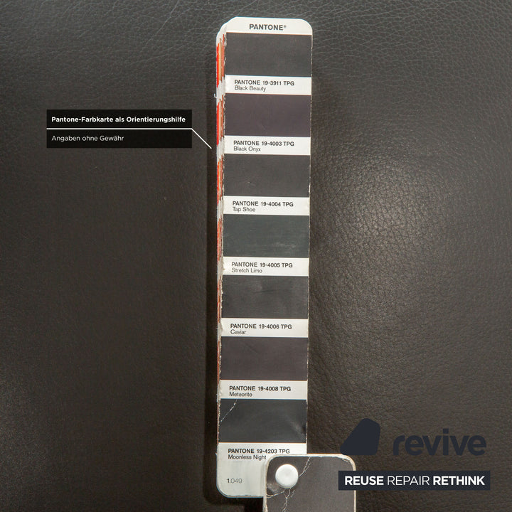 4er Garnitur bert plantagie Leder Stuhl Schwarz