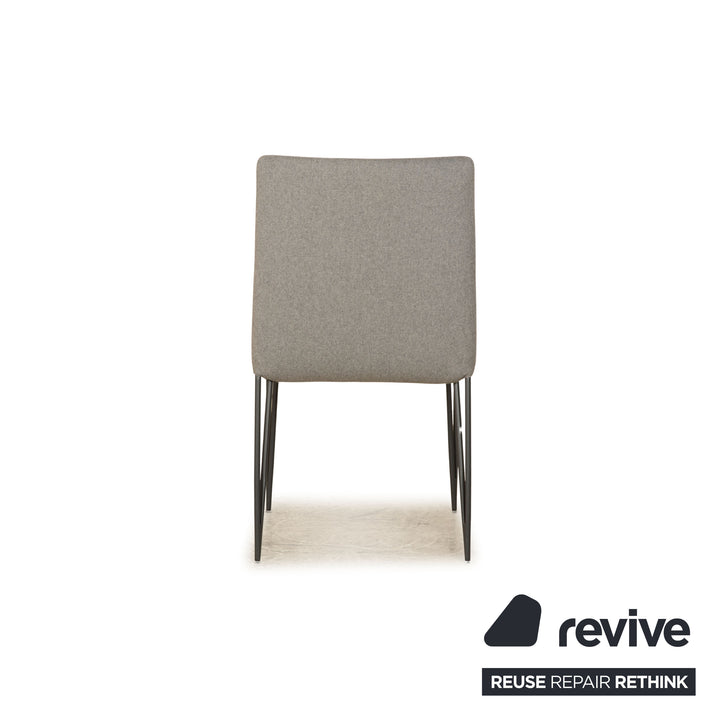 Lot de 4 chaises Bonaldo Filly Large UP en tissu gris