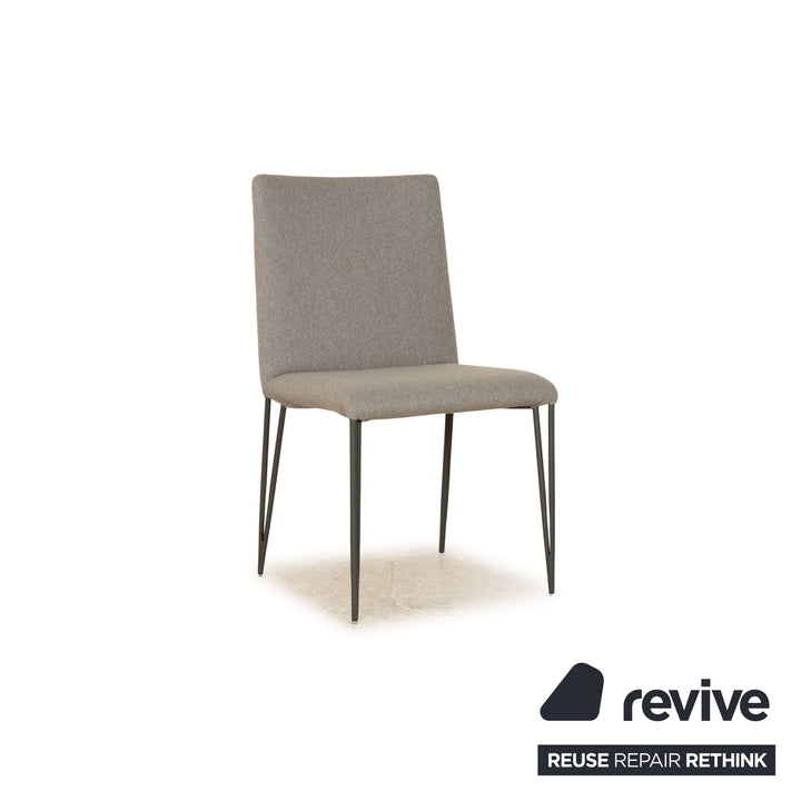 Lot de 4 chaises Bonaldo Filly Large UP en tissu gris