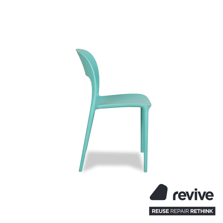 Lot de 4 chaises en plastique Bontempi Gypsi jaune rouge bleu clair blanc rouge