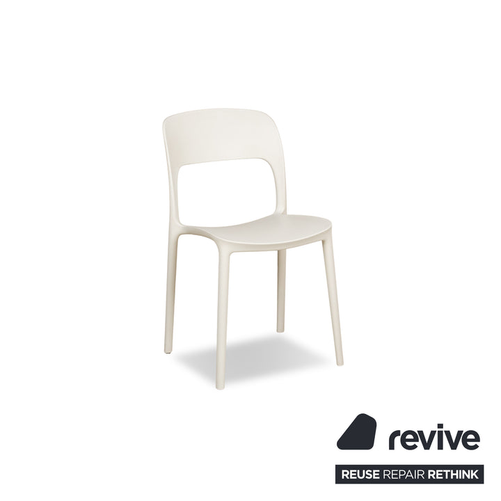 Lot de 4 chaises en plastique Bontempi Gypsi jaune rouge bleu clair blanc rouge