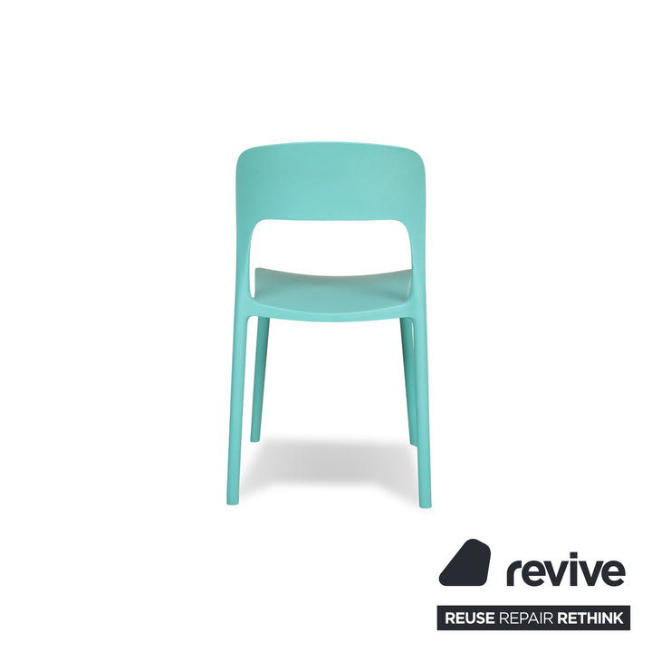 Lot de 4 chaises en plastique Bontempi Gypsi jaune rouge bleu clair blanc rouge