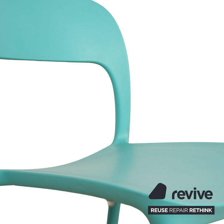 Lot de 4 chaises en plastique Bontempi Gypsi jaune rouge bleu clair blanc rouge