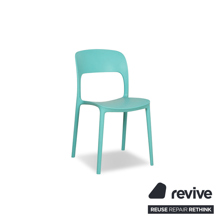 Lot de 4 chaises en plastique Bontempi Gypsi jaune rouge bleu clair blanc rouge