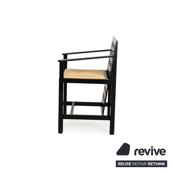 4er Garnitur Cassina DS3 Holz Stuhl Schwarz By Charles Rennie Mackintosh