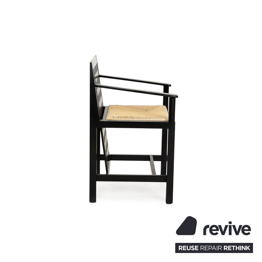 4er Garnitur Cassina DS3 Holz Stuhl Schwarz By Charles Rennie Mackintosh