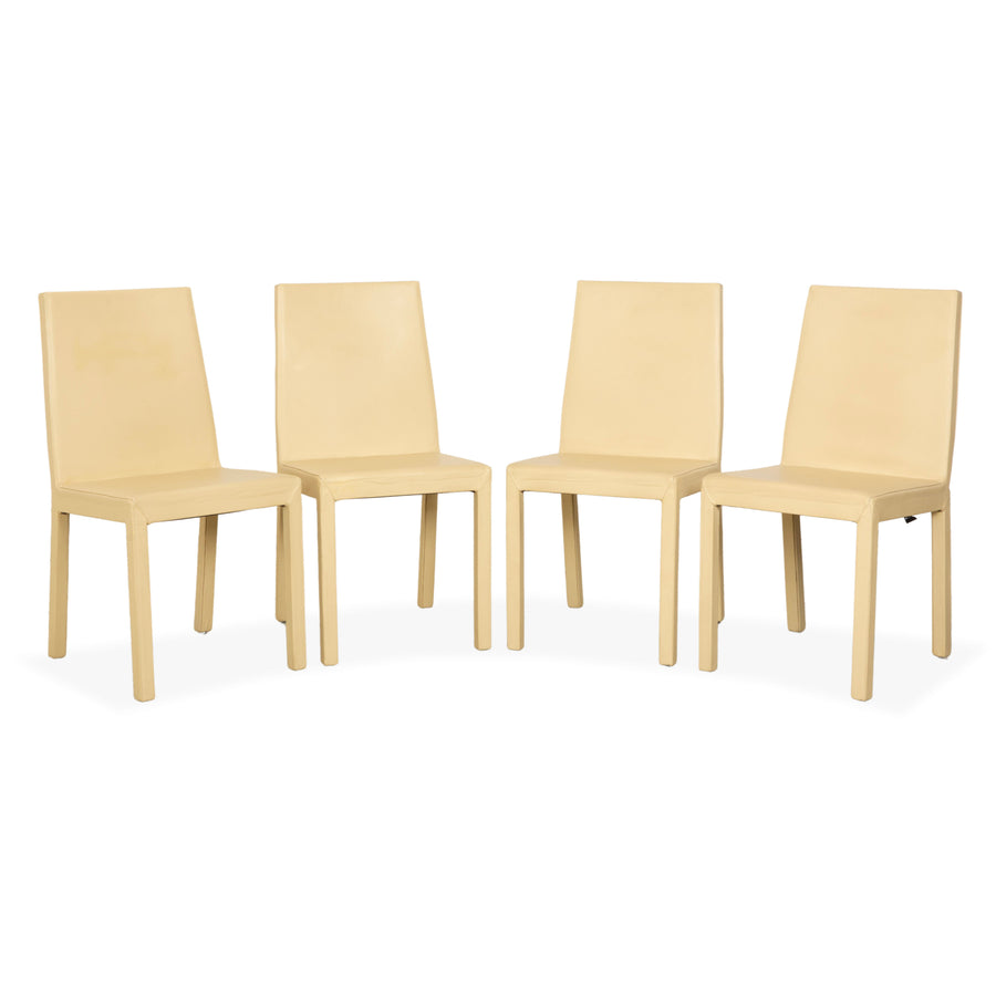 Cattelan Italia Stuhl - 4er Set Creme Leder