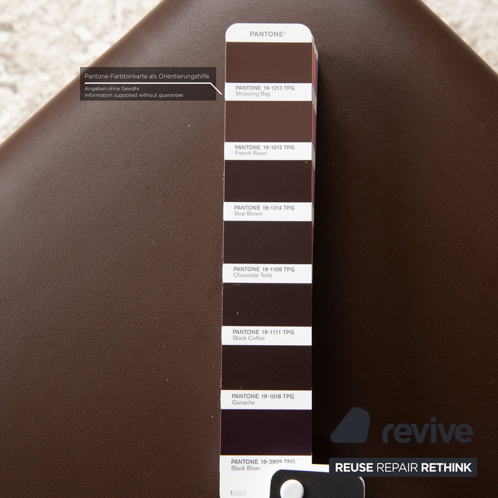 4er Garnitur Draenert Nobile Soft Leder Stuhl Braun