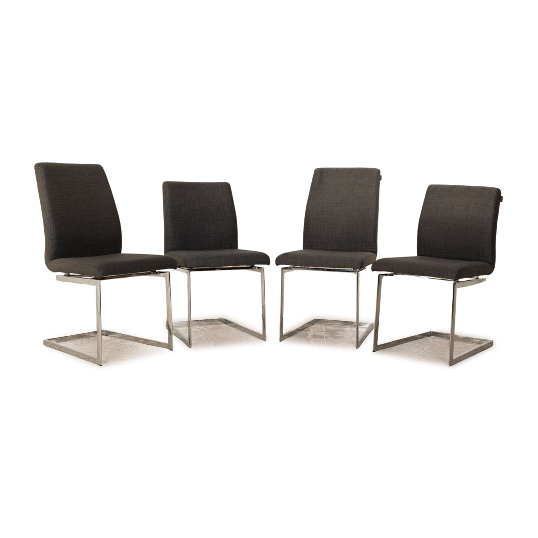 Joop! Stuhl - 6er Set 24/7 Grau Stoff