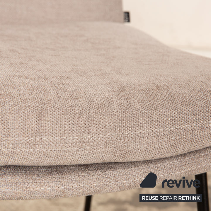 Lot de 4 chaises KFF FAYE en tissu gris clair salle à manger