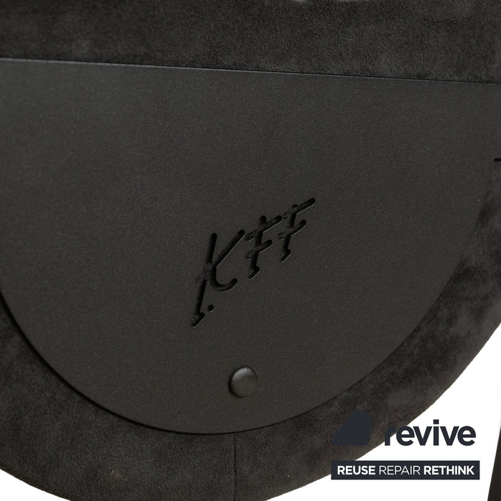 4er Garnitur KFF Sinus Stoff Stuhl Schwarz