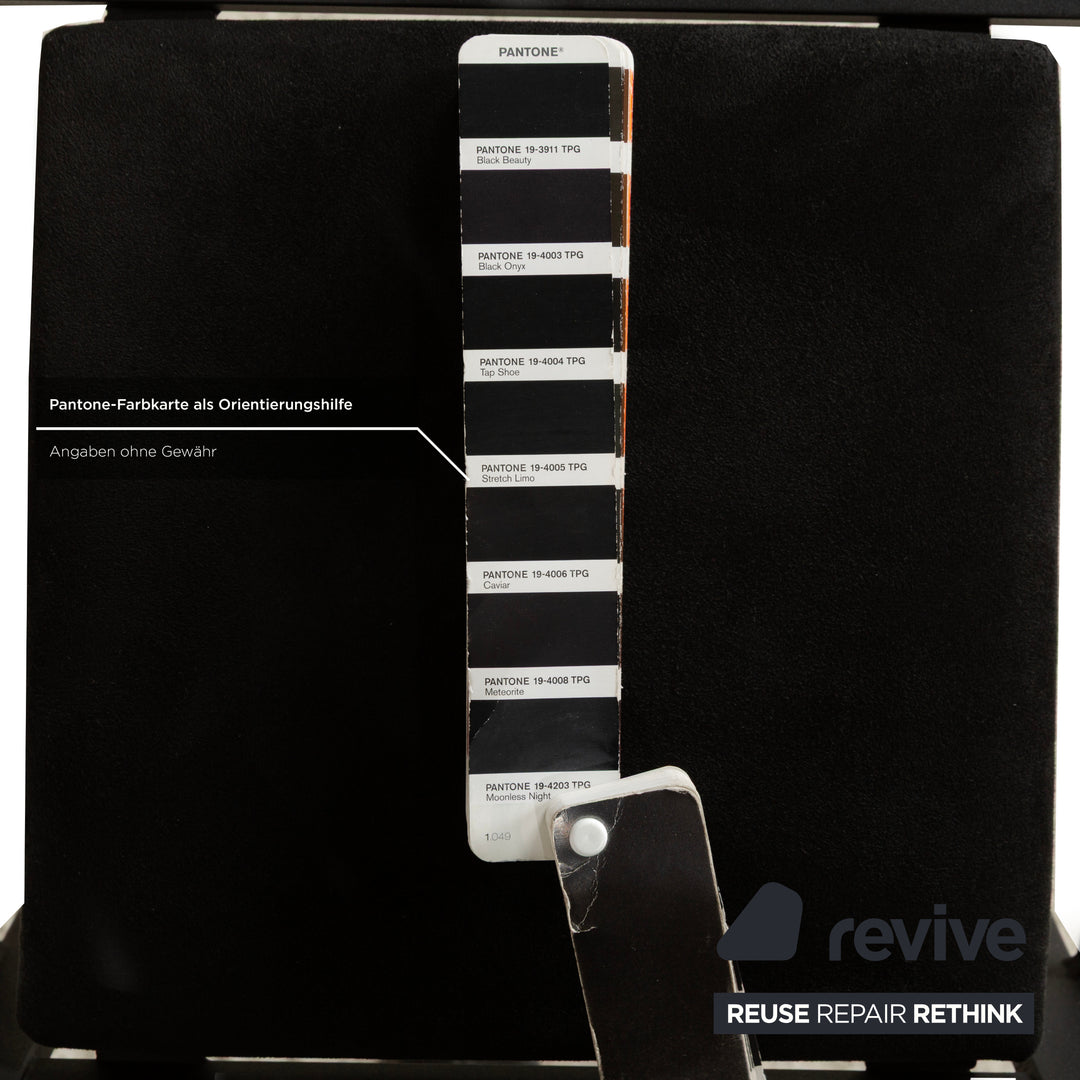 4er Garnitur KFF Sinus Stoff Stuhl Schwarz