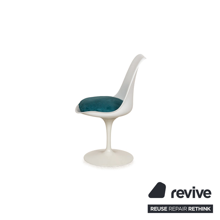 Set of 4 Knoll International Saarinen Tulip Plastic Chairs White Original from 1961