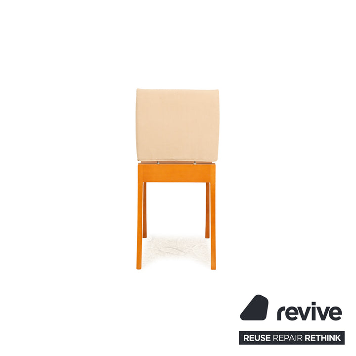 Lot de 4 chaises ligne roset Finn bois salle à manger beige