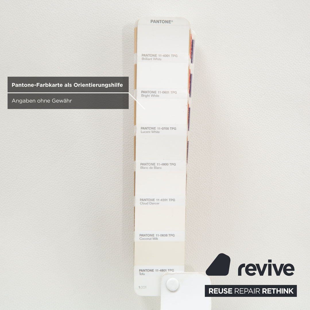 4er Garnitur Leder Stuhl Weiß Komplettset