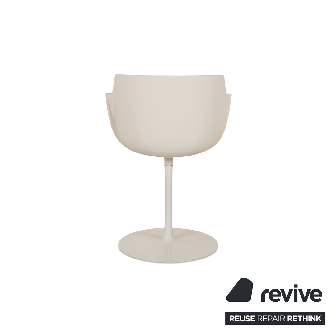 Set of 4 Mdf Italia Flow Chair Fabric Grey manual function