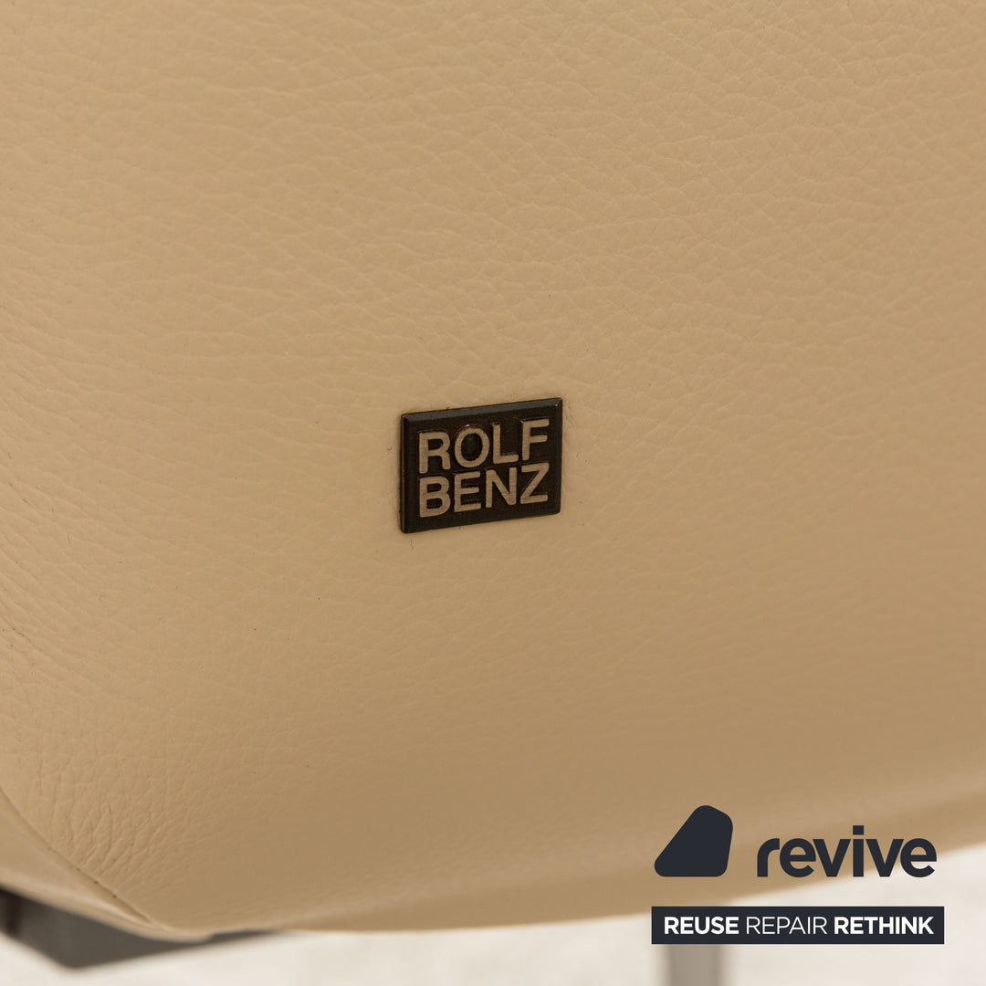 4er Garnitur Rolf Benz 7100 Leder Stuhl Beige