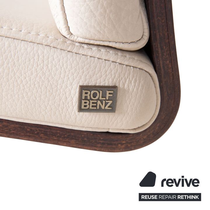 4er Garnitur Rolf Benz 8100 Leder Stuhl Beige