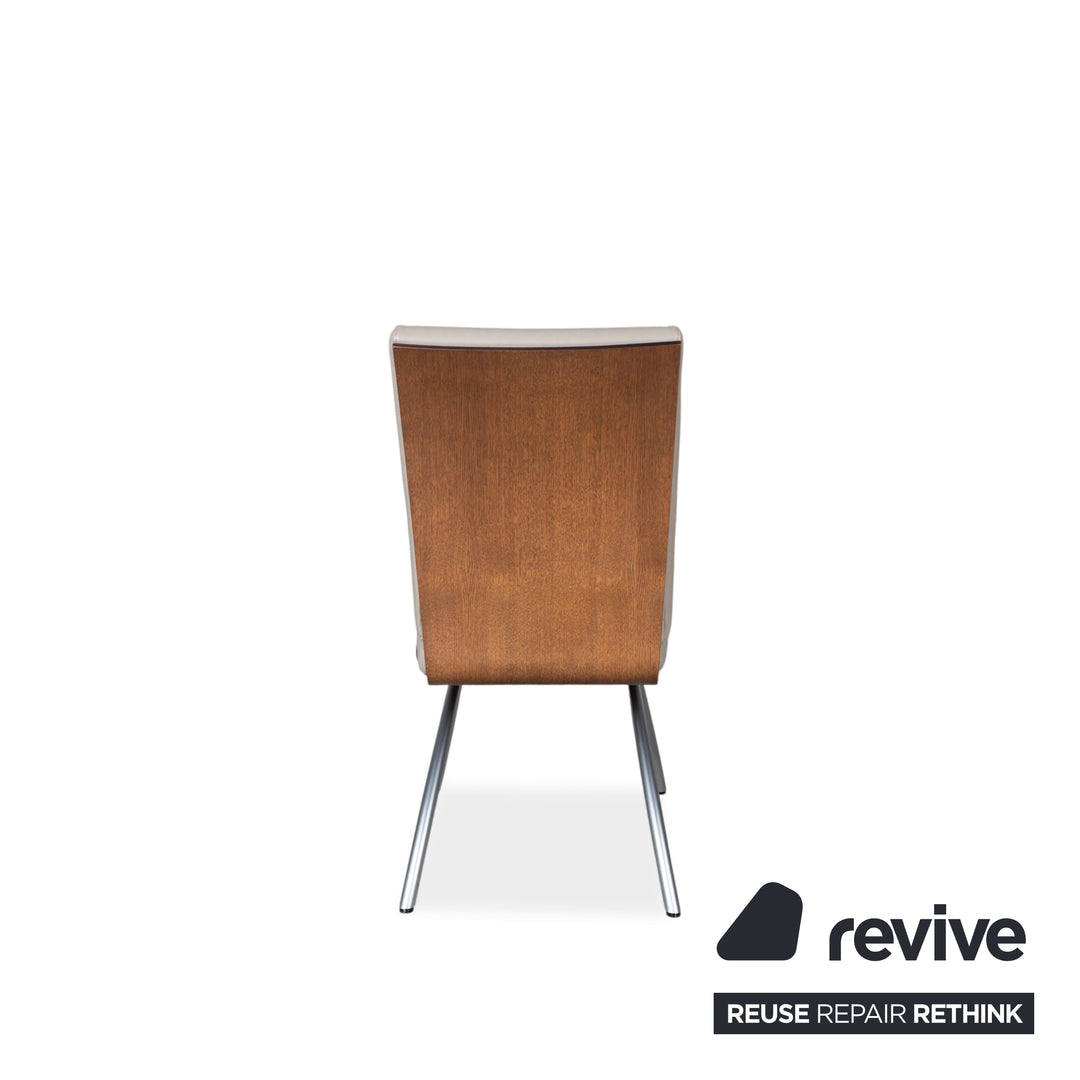 4er Garnitur Rolf Benz 8100 Leder Stuhl Beige