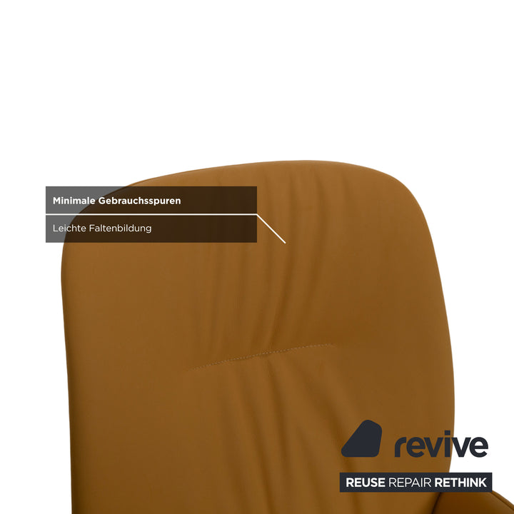 4er Garnitur S1000 Leder Stuhl Gelb Senf Esszimmer