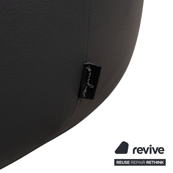 4er Garnitur Signet Mailo Leder Stuhl Hocker Braun Grau Esszimmer