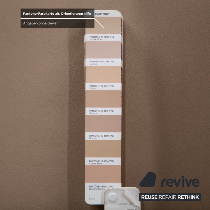 4er Garnitur Team 7 Magnum Beige Braun Leder Stuhl Chrom Esszimmer