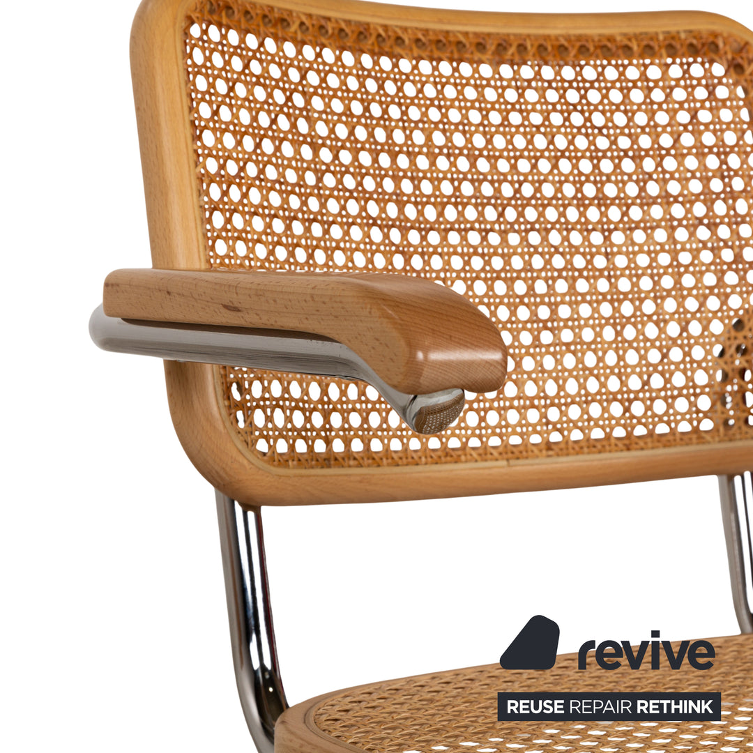 Lot de 4 chaises en bois Thonet S64 V marron salle à manger