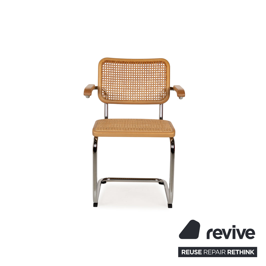 Lot de 4 chaises en bois Thonet S64 V marron salle à manger