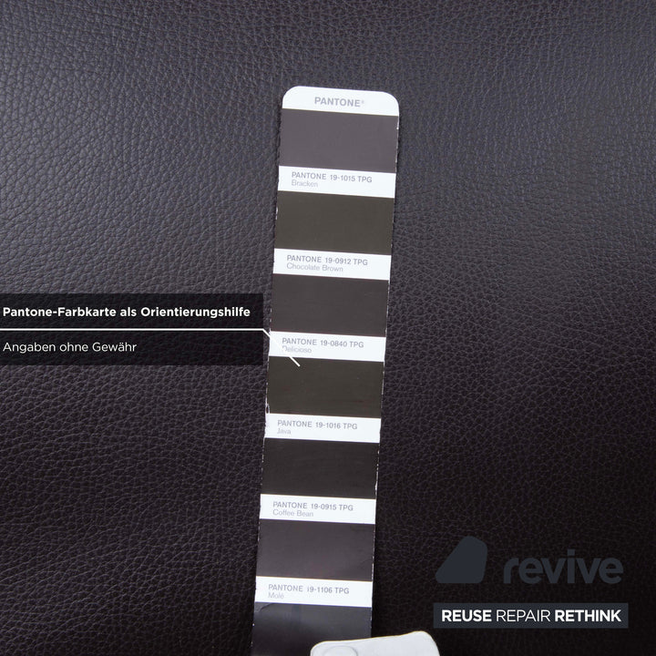 4er Garnitur Venjakob Leder Stuhl Braun