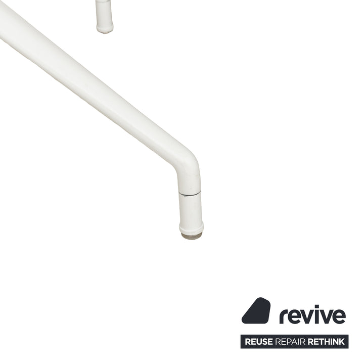 Lot de 6 chaises plastique Andreu World blanc crème fonction manuelle
