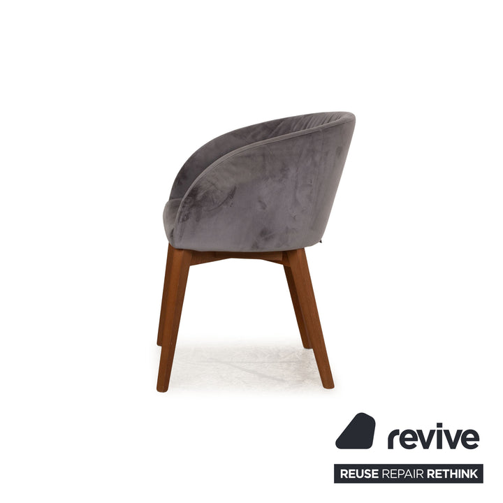 Lot de 6 chaises Calligaris Rosie en tissu gris