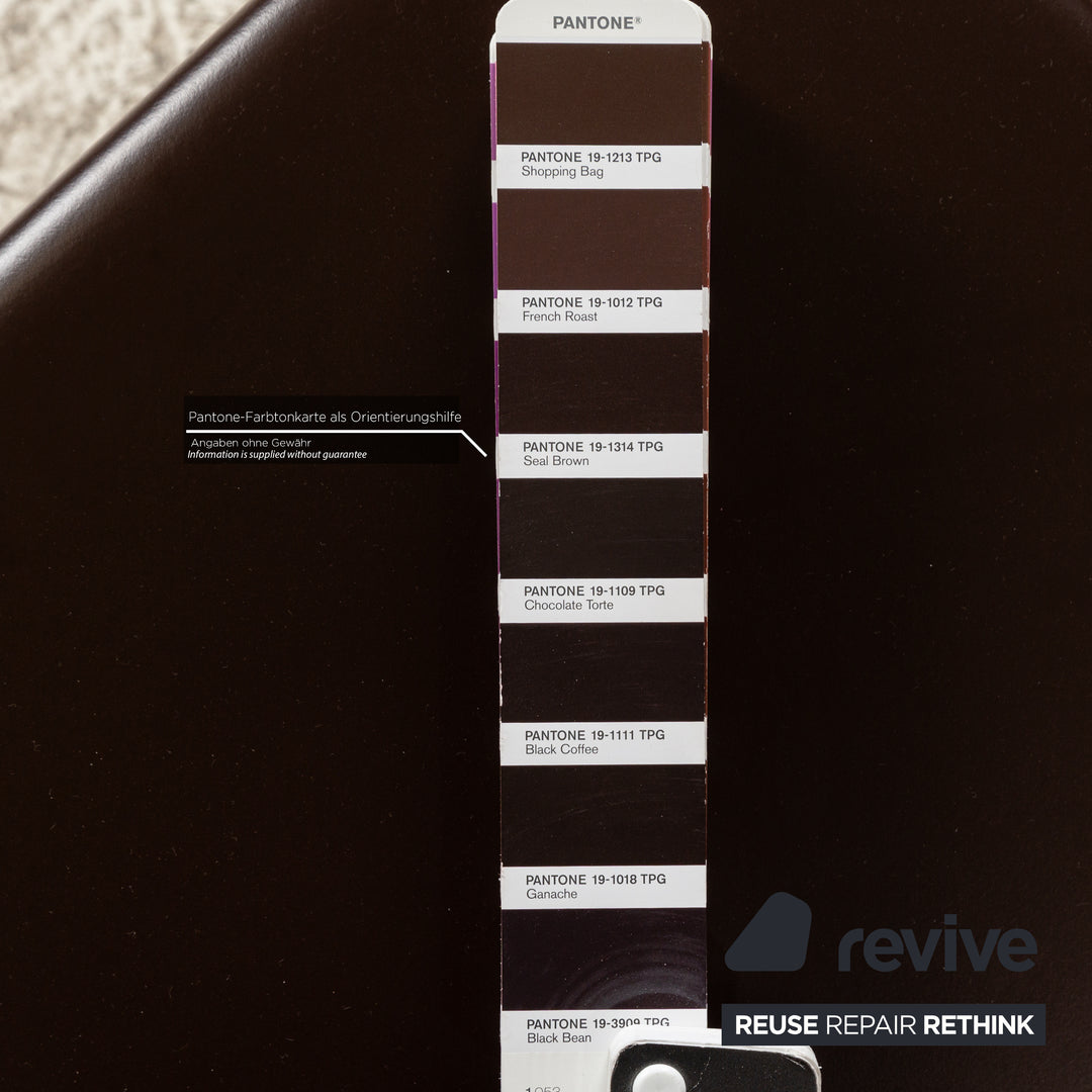 Set of 6 Cattelan Italia Leather Chair Brown