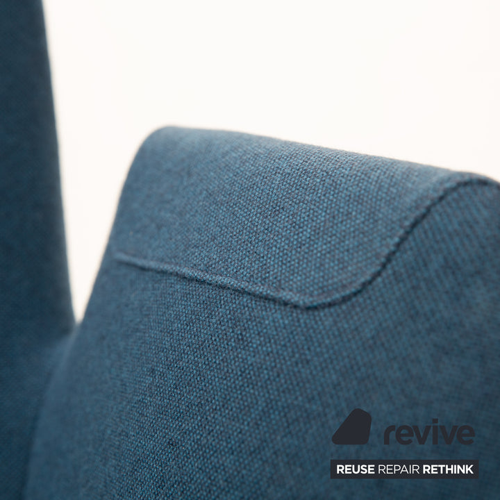 Lot de 6 chaises en tissu Cor Cordia bleu foncé salle à manger