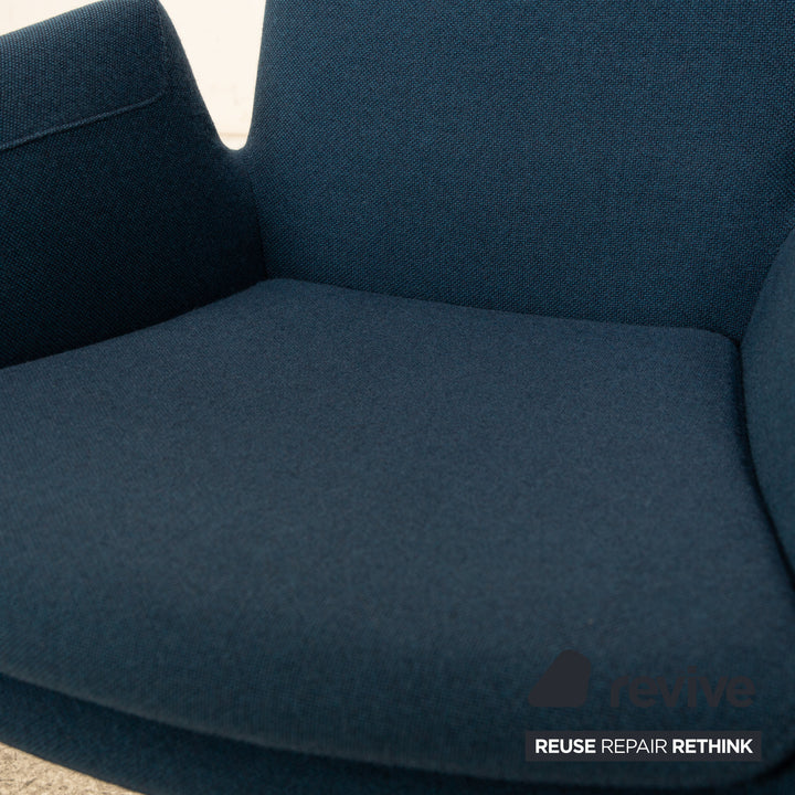 Lot de 6 chaises en tissu Cor Cordia bleu foncé salle à manger