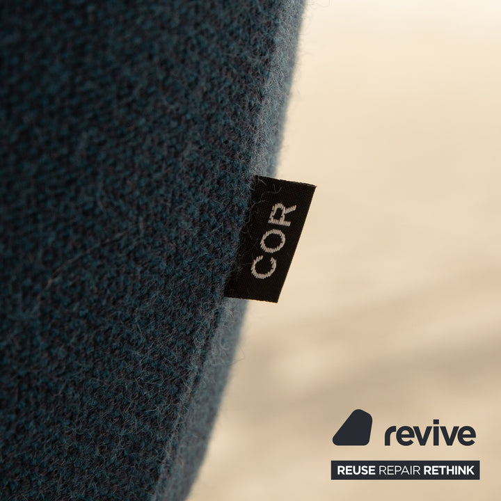 Lot de 6 chaises en tissu Cor Cordia bleu foncé salle à manger