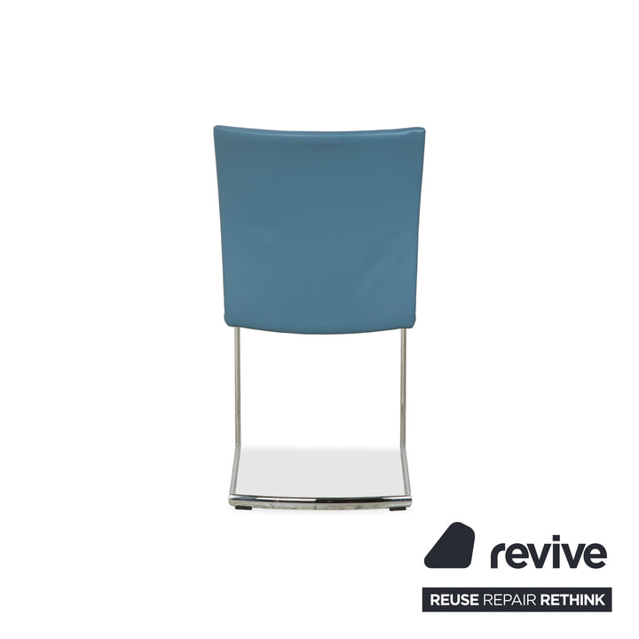 Ensemble 6 pièces Draenert Nobile Swing en cuir, bleu pétrole