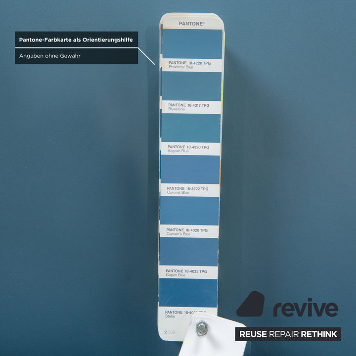 Ensemble 6 pièces Draenert Nobile Swing en cuir, bleu pétrole