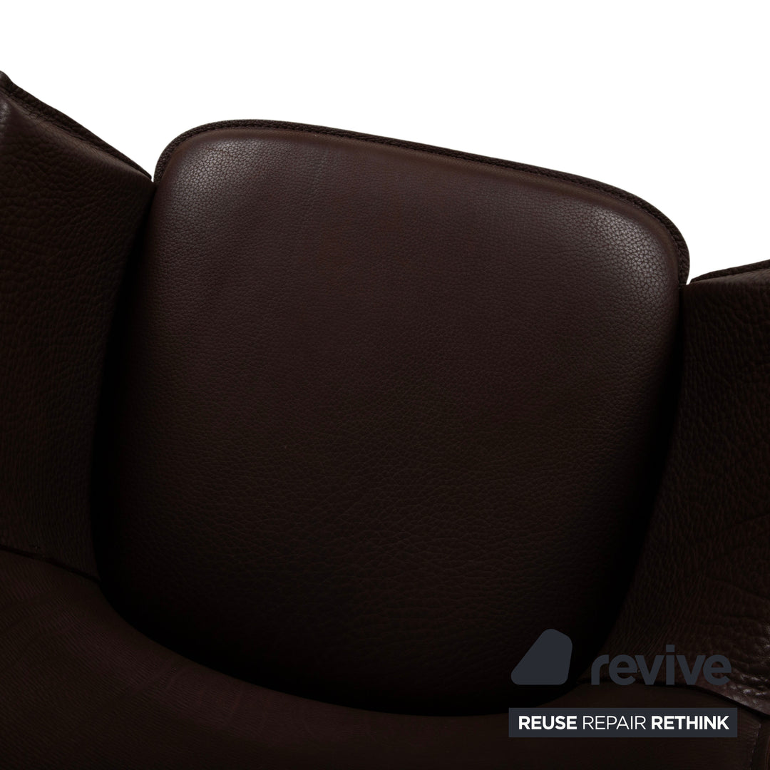 6er Garnitur Freifrau Grace Arm Chair Leder Stuhl Braun