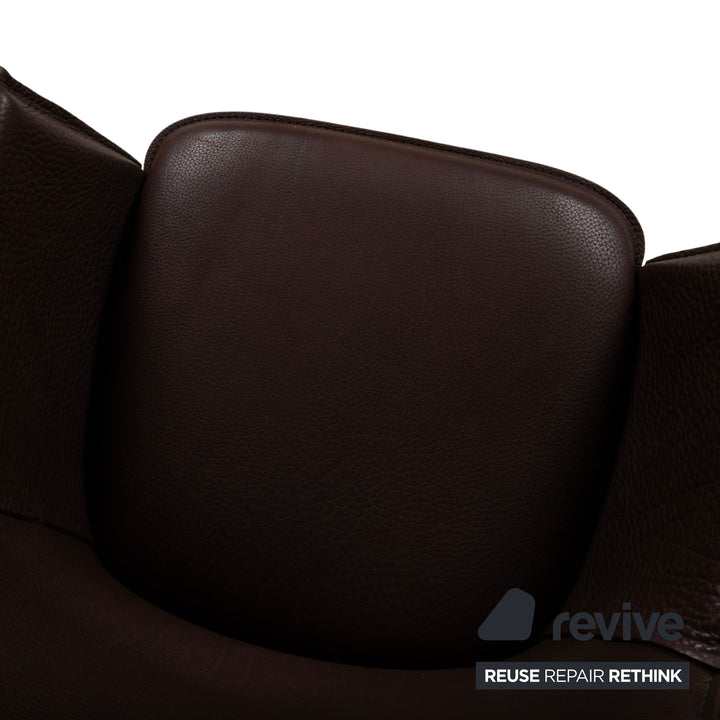 6er Garnitur Freifrau Grace Arm Chair Leder Stuhl Braun