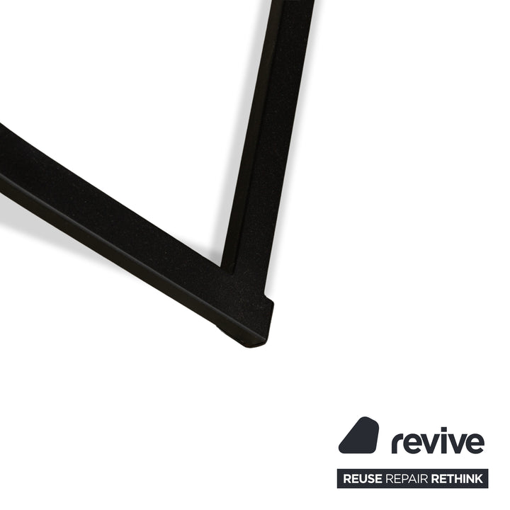 Set of 6 KFF Sinus leather chairs, black