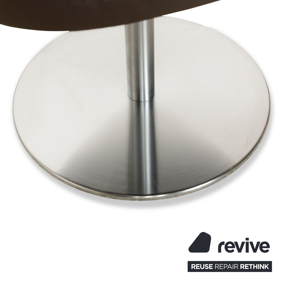 Ensemble de 6 chaises pivotantes à fonction manuelle en cuir marron Mondo Cream III de K+W